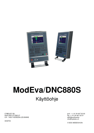 Cybelec ModEva/DNC880S Käyttöohje