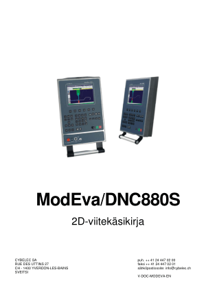 Cybelec ModEva/DNC880S 2D-viitekäsikirja