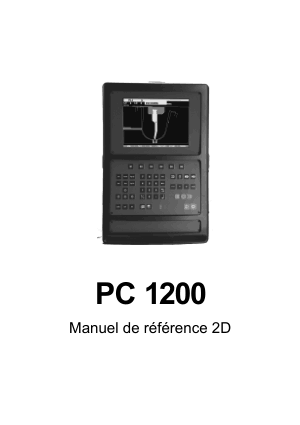 Cybelec PC 1200 Manuel de référence 2D