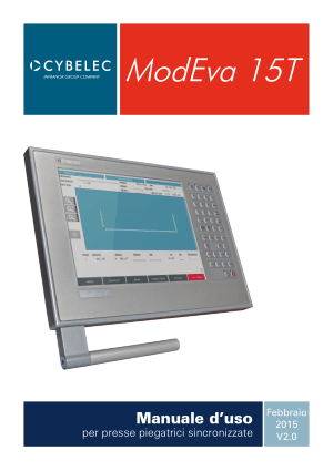 Cybelec ModEva 15T Manuale d’uso per presse piegatrici sincronizzate