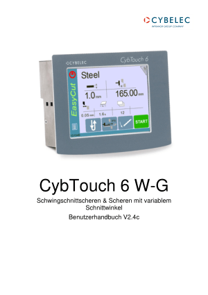 Cybelec CybTouch 6 W-G Schwingschnittscheren