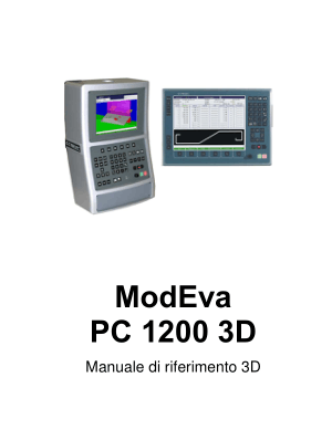 Cybelec ModEva PC 1200 3D Manuale di riferimento 3D