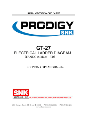 PRODIGY GT-27 Electrical Ladder Diagram FANUC 0i-Mate TB