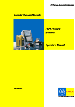 Fanuc FAPT PICTURE for Windows Operator Manual B-66244EN