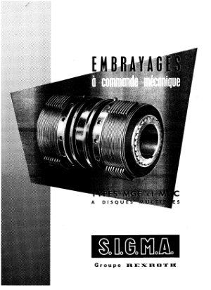 complement doc embrayages S.I.G.M.A type MGE et MGC