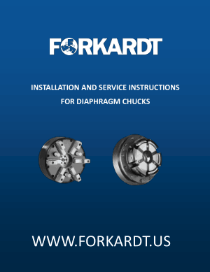 Forkardt Diaphragm Chucks Instruction Manual