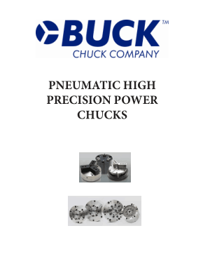 BUCK Pneumatic High Precision Power Chucks