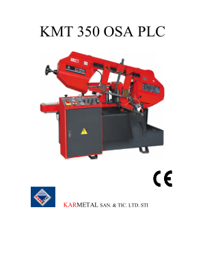 Karmetal KMT 350 OSA PLC Manual