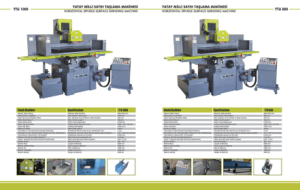YTU 800 Horizontal Spindle Surface Grinding Machine Specifications