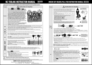 Nikken NC Tooling Instruction Manual