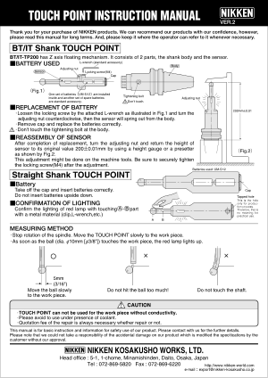 Nikken Touch Point Instruction Manual