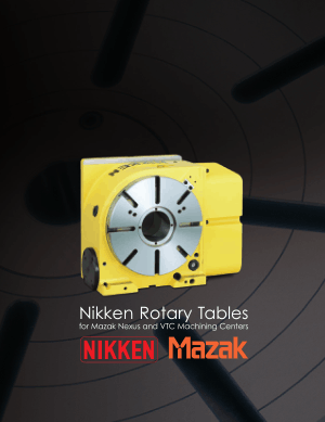 NIKKEN Mazak Rotary Table Catalog