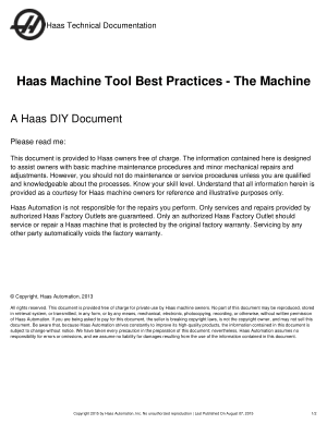 Haas Machine Tool Best Practices – The Machine