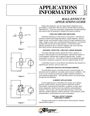 Allegro Hall Sensors HALL-EFFECT IC Applications Guide