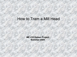 How to Tram a Mill Head