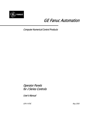 Fanuc Operator Panels for i Series Controls Users Manual GFK-1478C