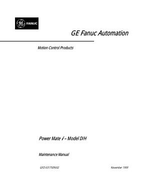 Fanuc Power Mate i – Model D/H Maintenance Manual GFZ-63175EN/02