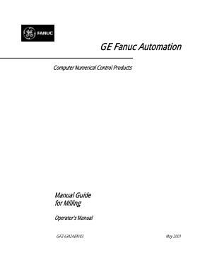 Fanuc Manual Guide for Milling Operators Manual GFZ-63424EN/03