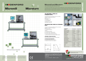 DENFORD Micromill and Microturn