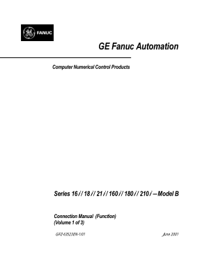 Fanuc 16i/18i/21i/160i/180i/210i-Model B Connection Manual (Function) vol 1 of 3 GFZ-63523EN-1/01