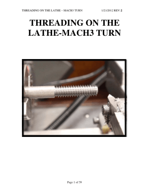 Mach3 Turn – Threading on the Lathe