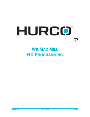 Hurco WinMax Mill NC Programming