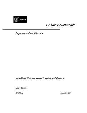 Fanuc VersaMax Modules Power Supplies and Carriers User Manual GFK-1504J