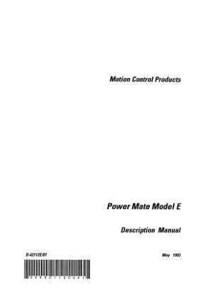 Fanuc Power Mate Model E Description Manual B-62112E/01