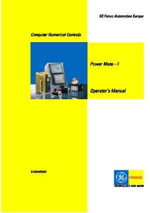 Fanuc Power Mate 0 Operator Manual B-63444EN/01