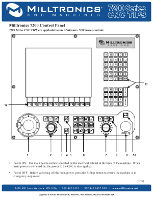 Milltronics 7200 Control Panel Introduction