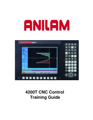 ANILAM 4200T CNC Control Training Guide