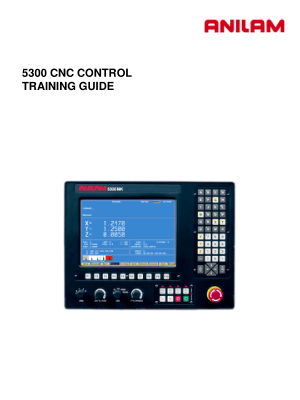 ANILAM 5300 CNC Control Training Guide