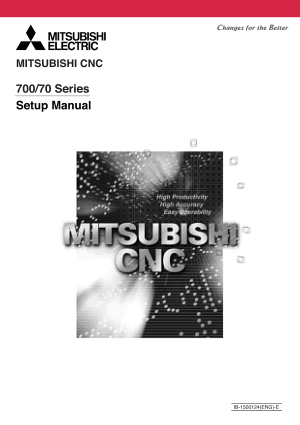 Mitsubishi CNC 700/70 Series Setup Manual