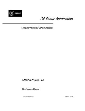 Fanuc 16i Maintenance Manual